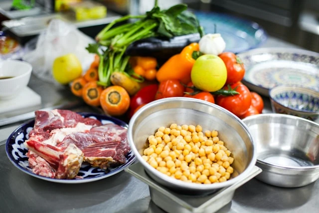 Image d'aliments conservés dans un restaurant